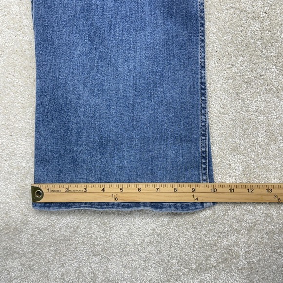 Hollister Low-Rise Boot Jeans Juniors 17S Blue Medium Wash Distressed Stretch - Picture 11 of 12